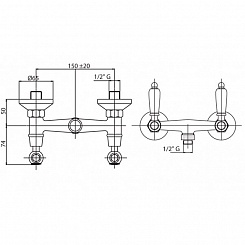 Cezares Смеситель FIRST-DS-01-Bi для душа – фотография-2